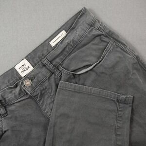 Flint and Tinder Tapered Fit Pants Mens 34x34 Charcoal Grey Stretch Chinos